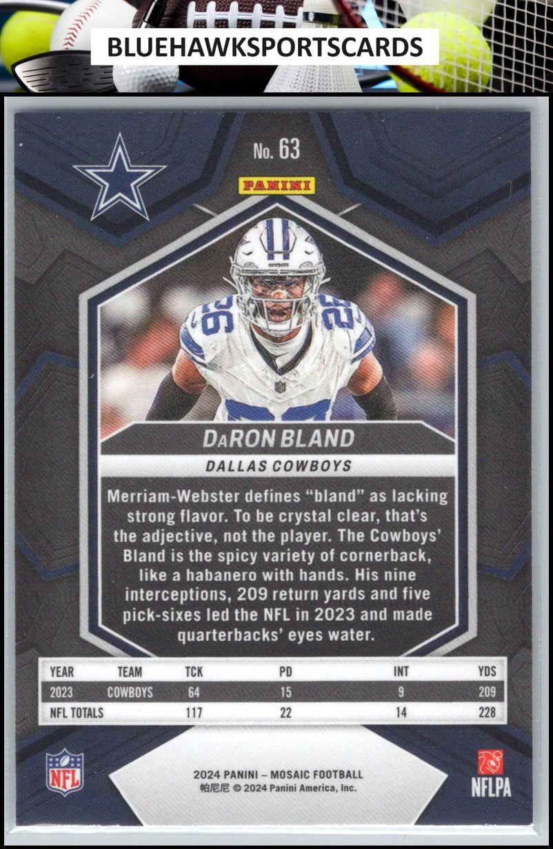 2024 Panini Mosaic #63 DaRon Bland