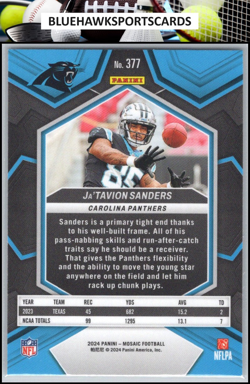 2024 Panini Mosaic #377 Ja'Tavion Sanders