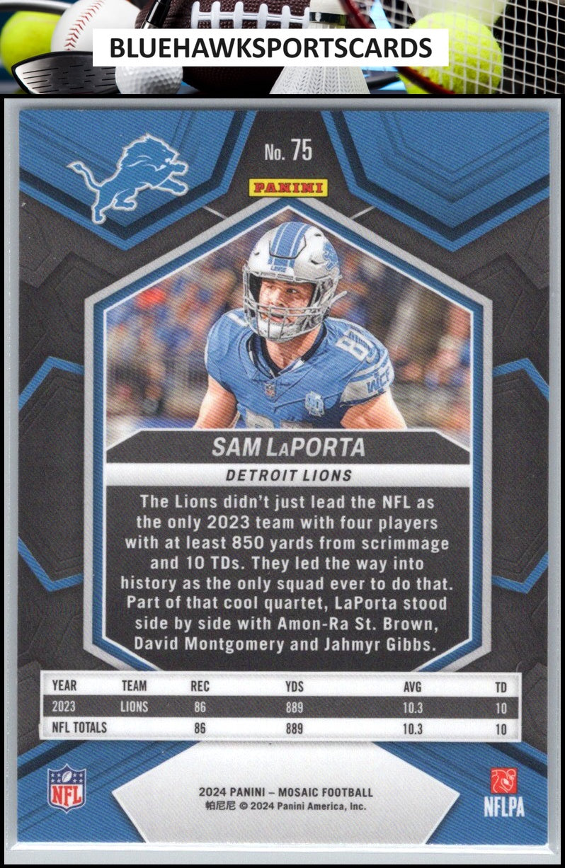 2024 Panini Mosaic #75 Sam LaPorta
