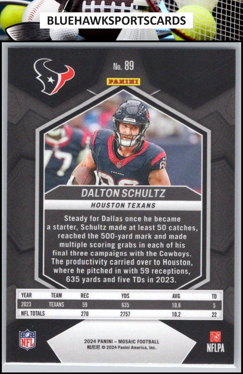 2024 Panini Mosaic #89 Dalton Schultz