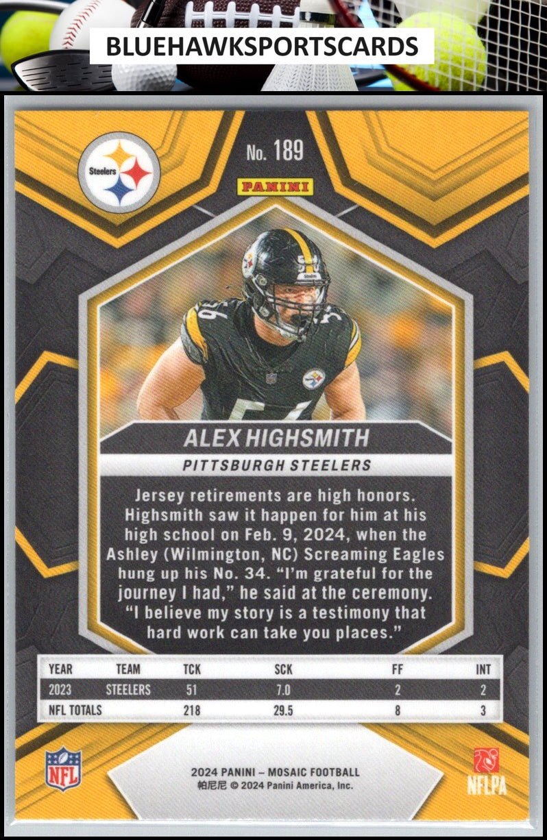 2024 Panini Mosaic #189 Alex Highsmith