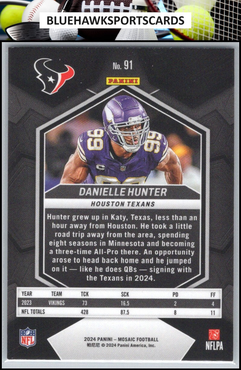 2024 Panini Mosaic #91 Danielle Hunter