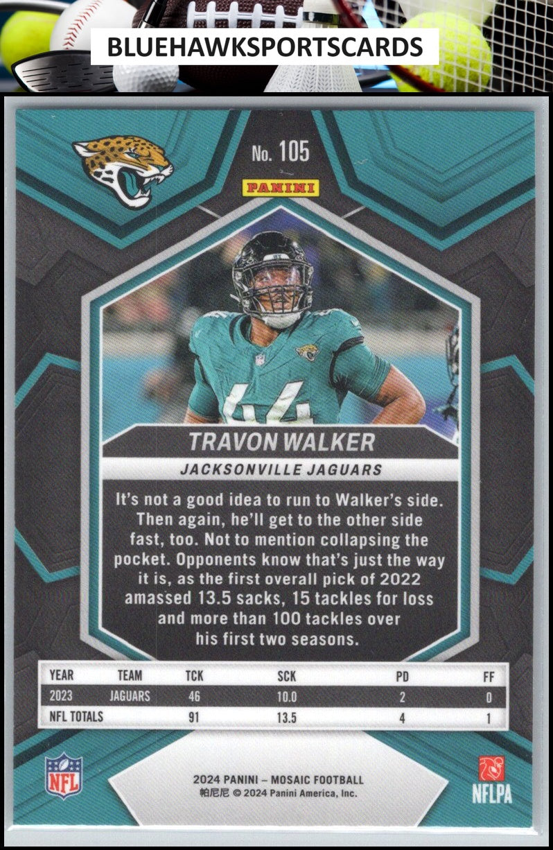 2024 Panini Mosaic #105 Travon Walker