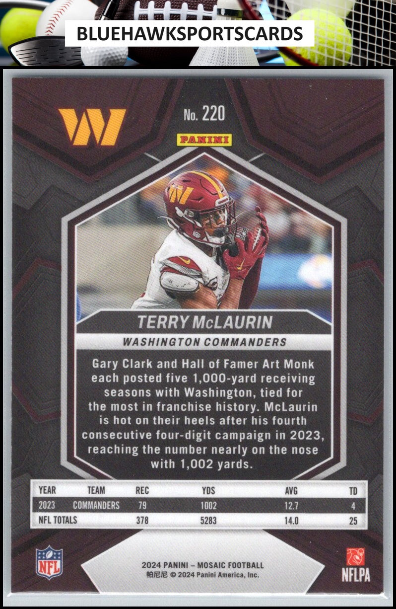 2024 Panini Mosaic #220 Terry McLaurin