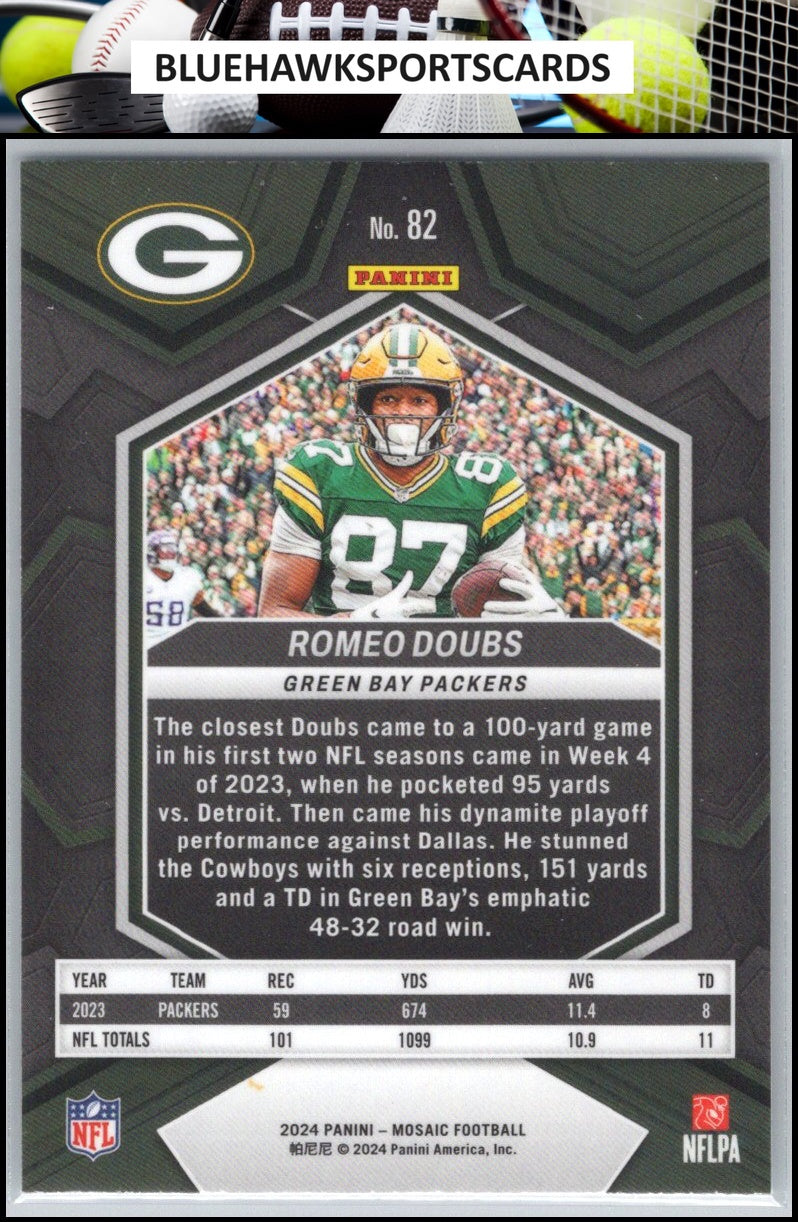 2024 Panini Mosaic #82 Romeo Doubs