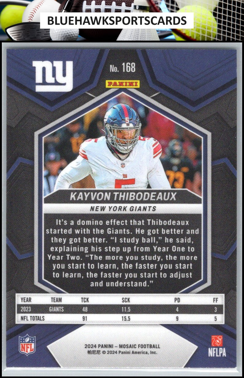 2024 Panini Mosaic #168 Kayvon Thibodeaux