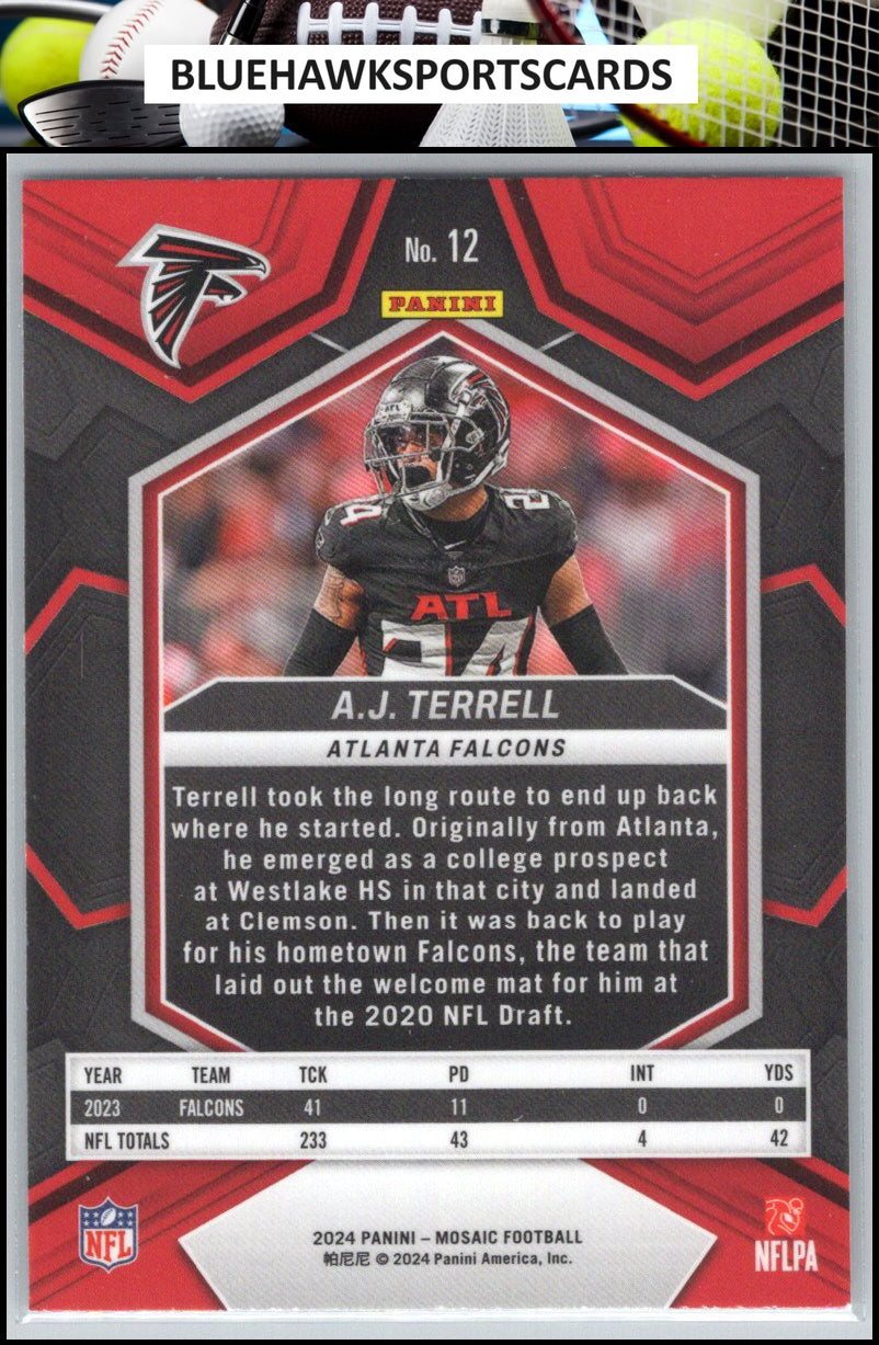2024 Panini Mosaic #12 A.J. Terrell