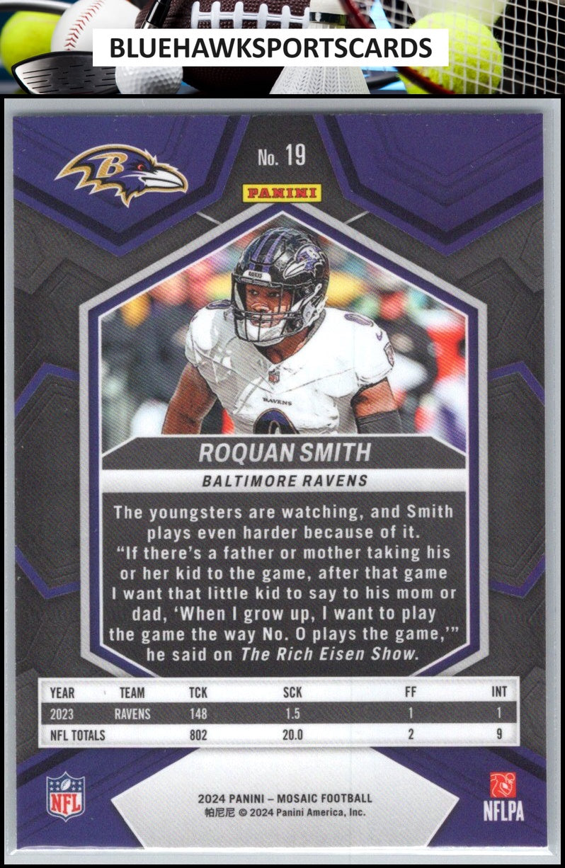 2024 Panini Mosaic #19 Roquan Smith
