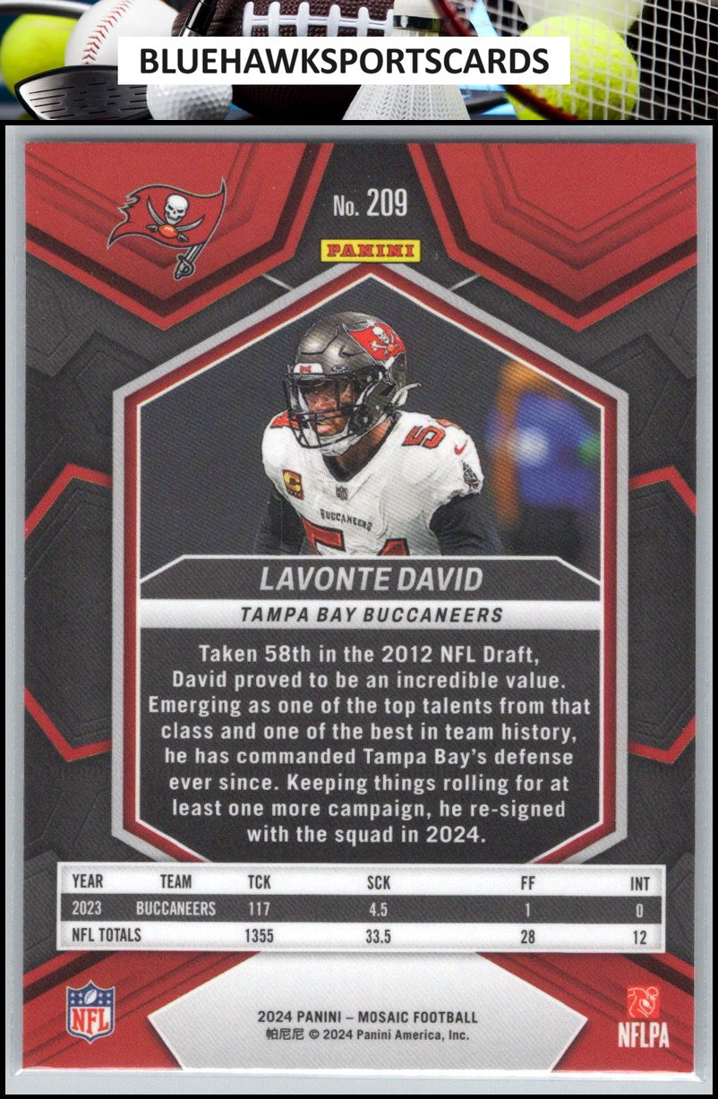 2024 Panini Mosaic #209 Lavonte David