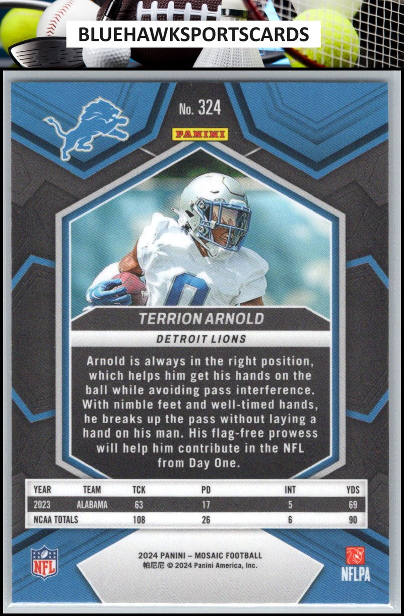 2024 Panini Mosaic #324 Terrion Arnold