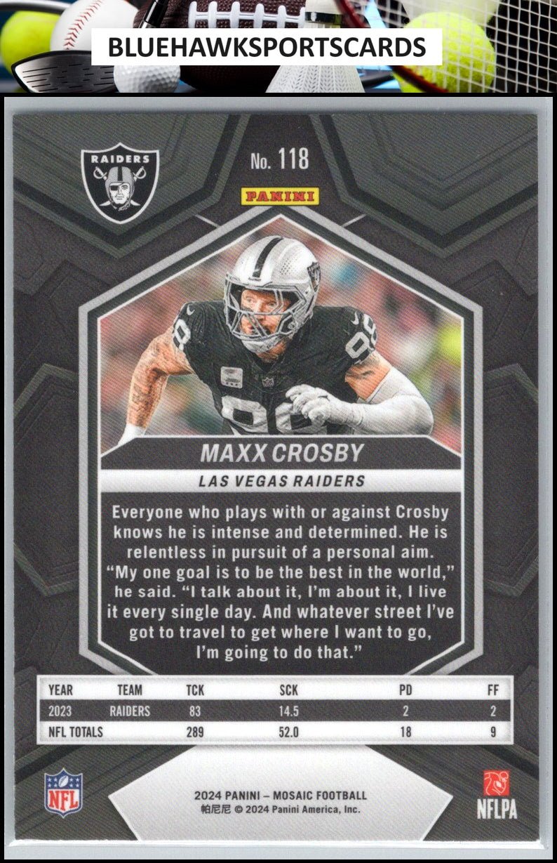 2024 Panini Mosaic #118 Maxx Crosby