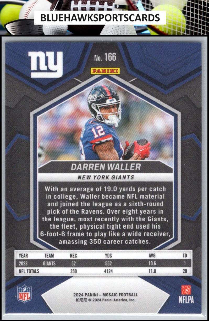 2024 Panini Mosaic #166 Darren Waller
