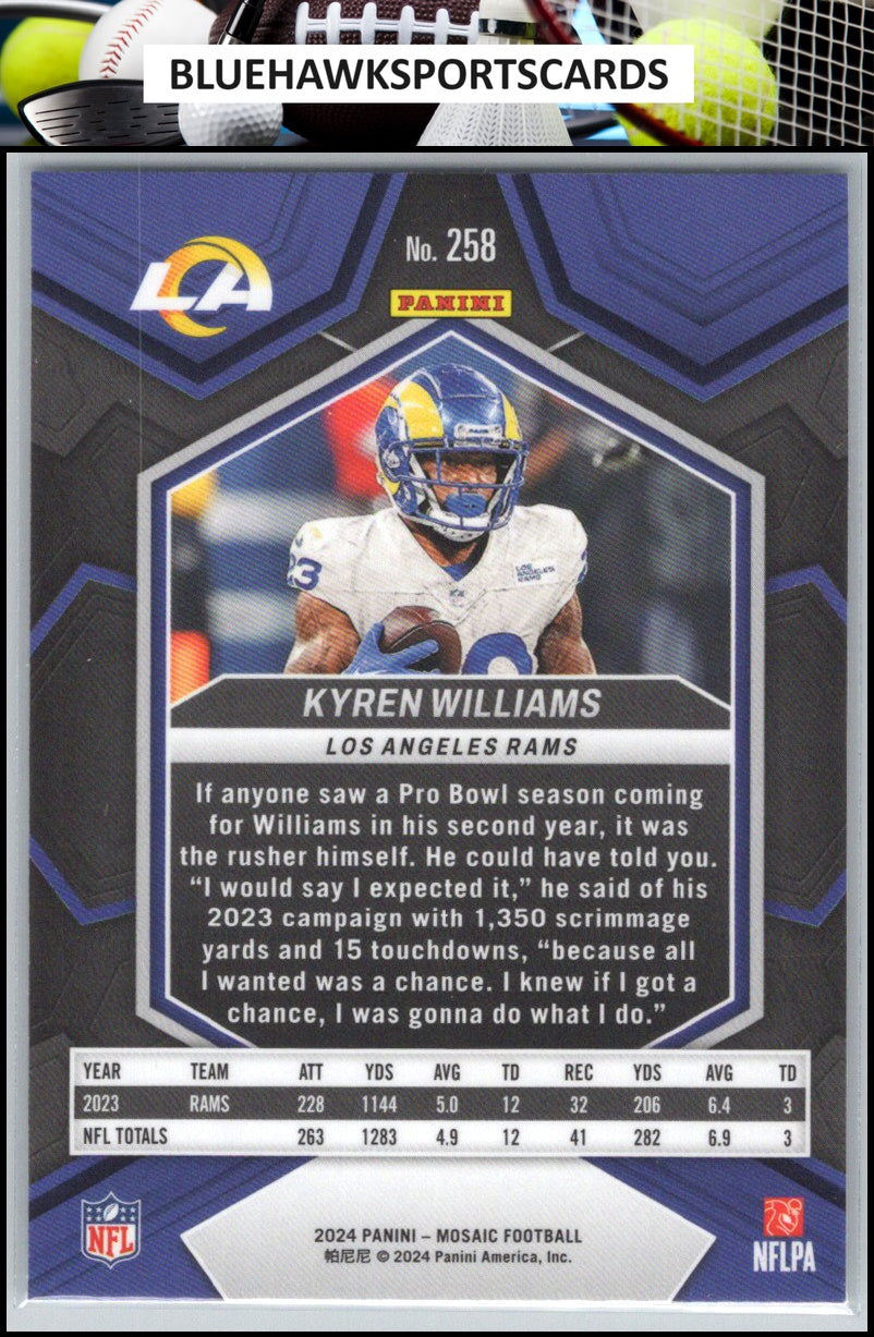 2024 Panini Mosaic #258 Kyren Williams
