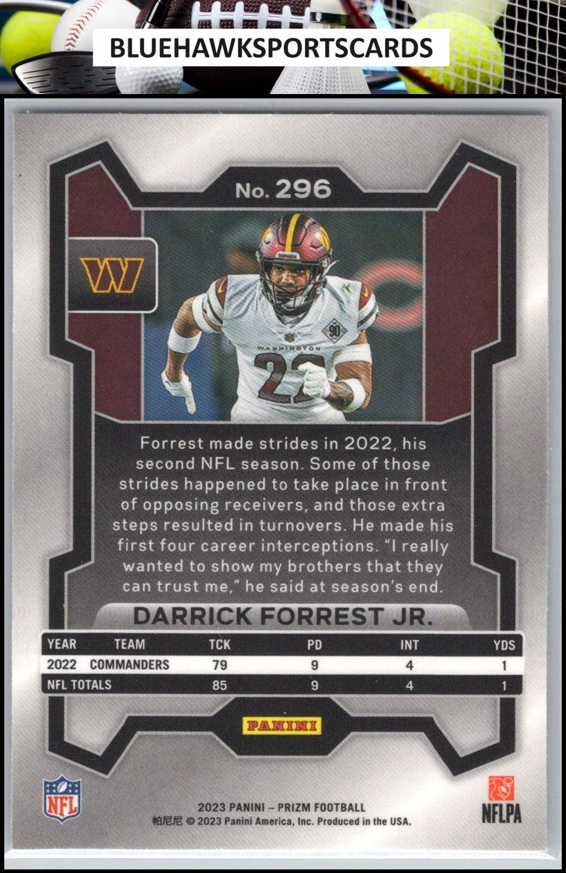 2023 Panini Prizm #296 Darrick Forrest Jr.