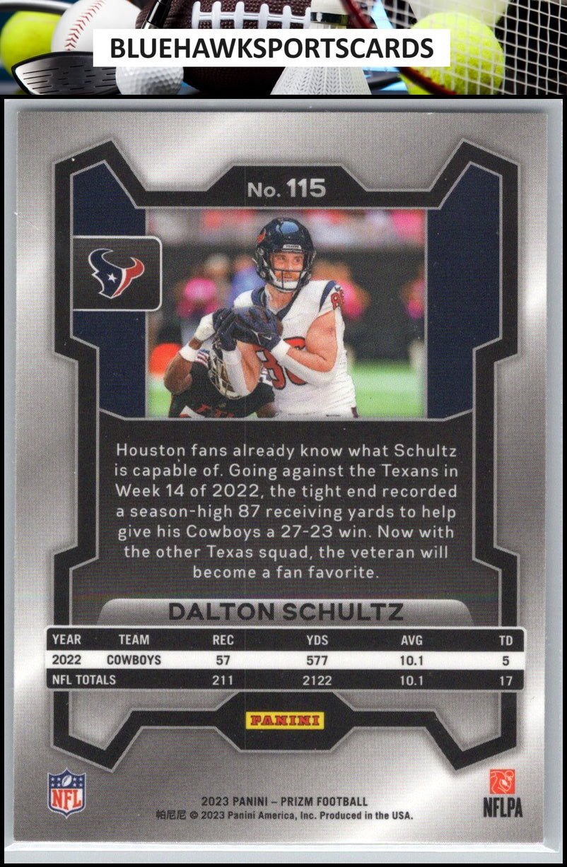 2023 Panini Prizm #115 Dalton Schultz