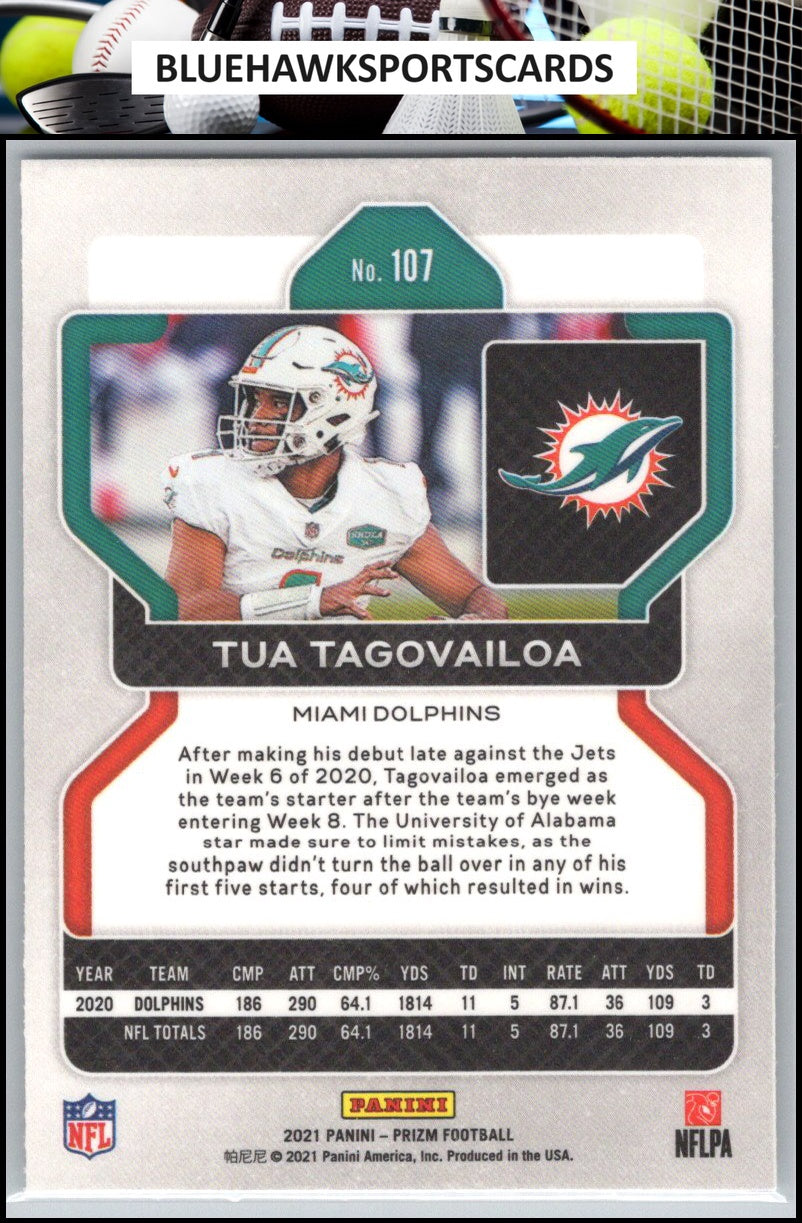 2021 Panini Prizm #107 Tua Tagovailoa