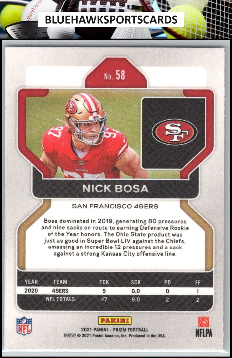 2021 Panini Prizm #58 Nick Bosa
