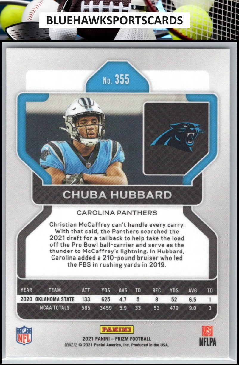2021 Panini Prizm #355 Chuba Hubbard