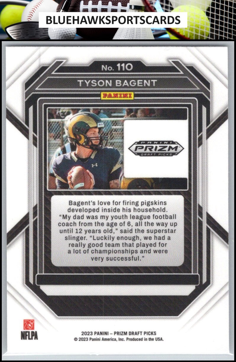 2023 Panini Prizm Draft Picks #110 Tyson Bagent