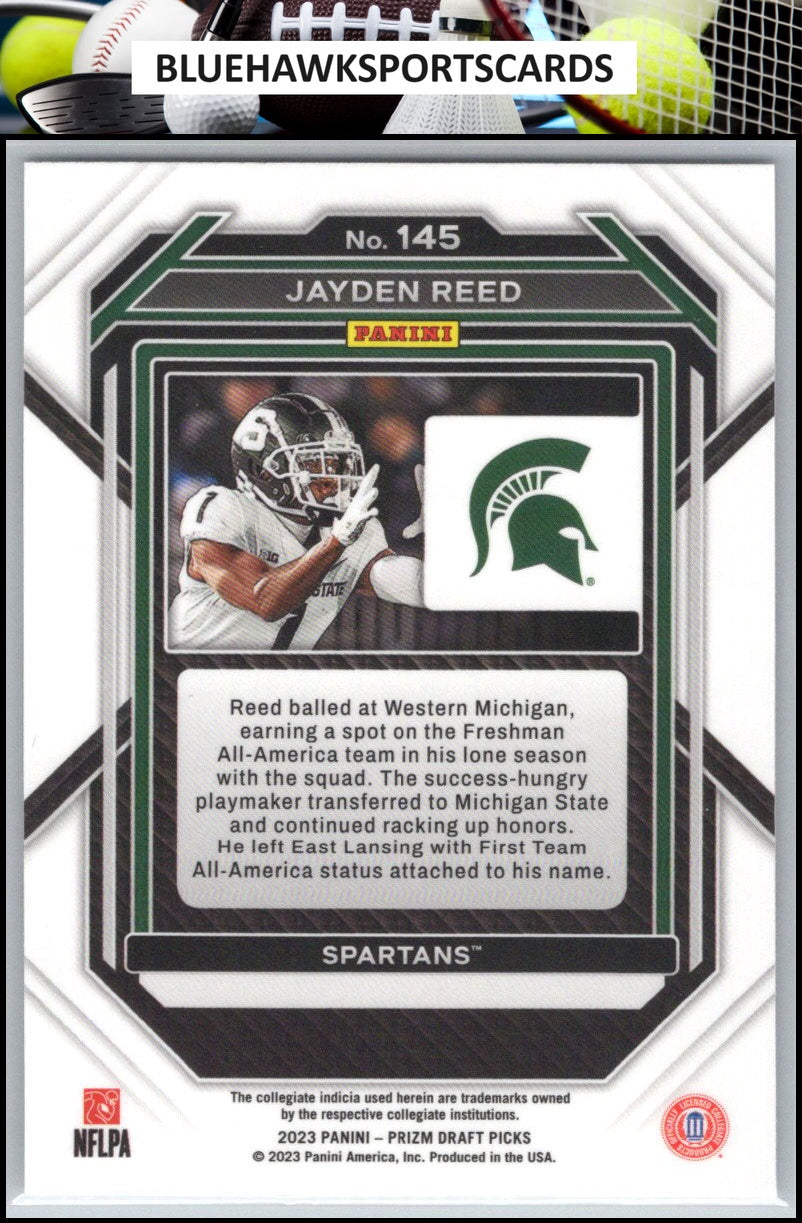 2023 Panini Prizm Draft Picks #145 Jayden Reed