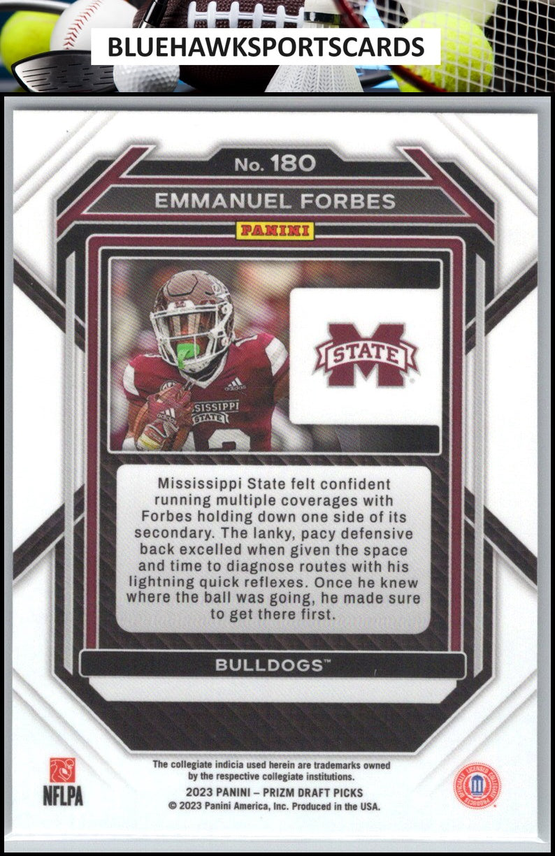 2023 Panini Prizm Draft Picks #180 Emmanuel Forbes