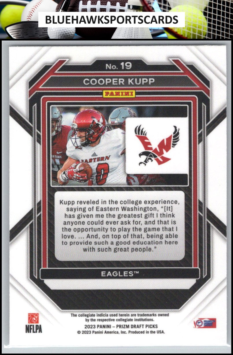 2023 Panini Prizm Draft Picks #19 Cooper Kupp