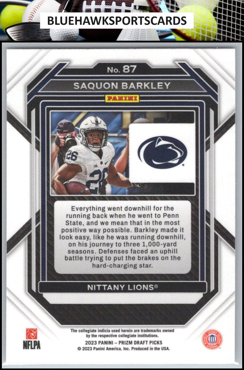 2023 Panini Prizm Draft Picks #87 Saquon Barkley