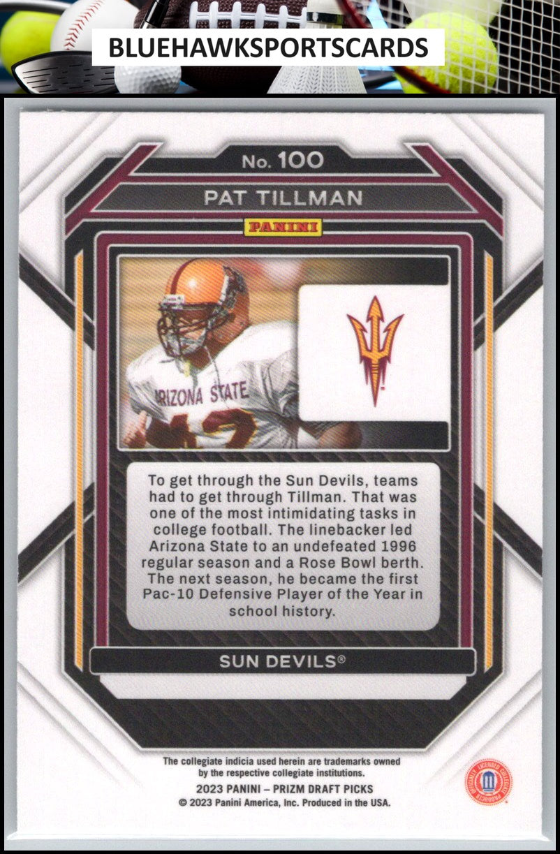 2023 Panini Prizm Draft Picks #100 Pat Tillman