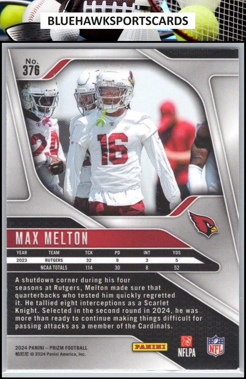 2024 Panini Prizm #376 Max Melton