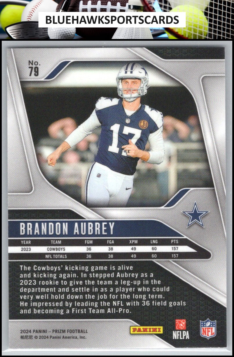 2024 Panini Prizm #79 Brandon Aubrey