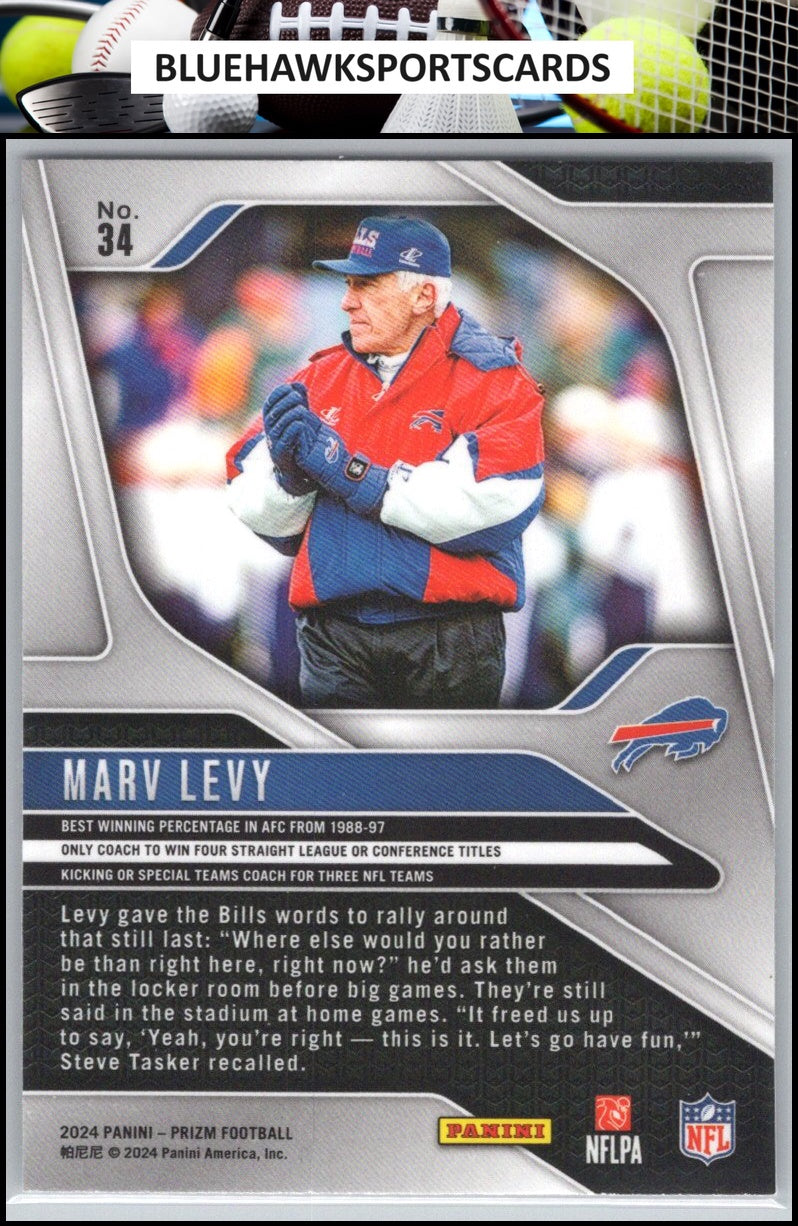 2024 Panini Prizm #34 Marv Levy