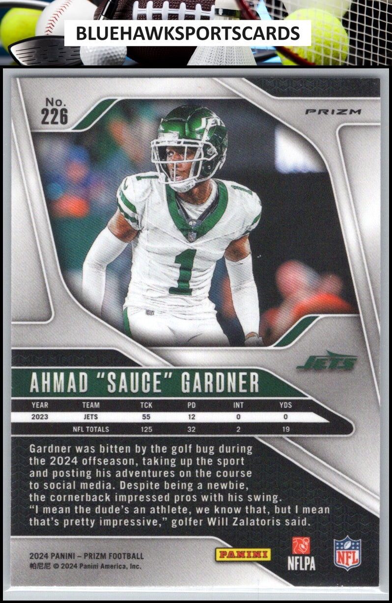 2024 Panini Prizm #226 Ahmad "Sauce" Gardner Silver