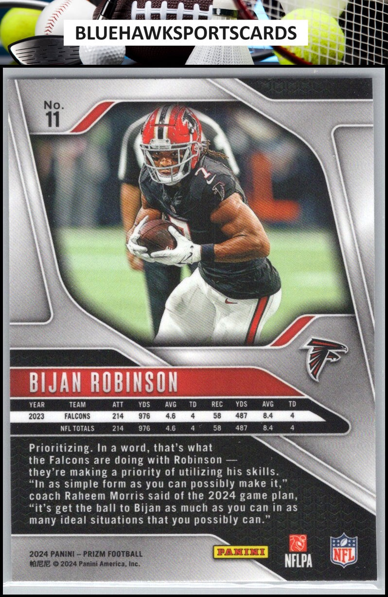 2024 Panini Prizm #11 Bijan Robinson