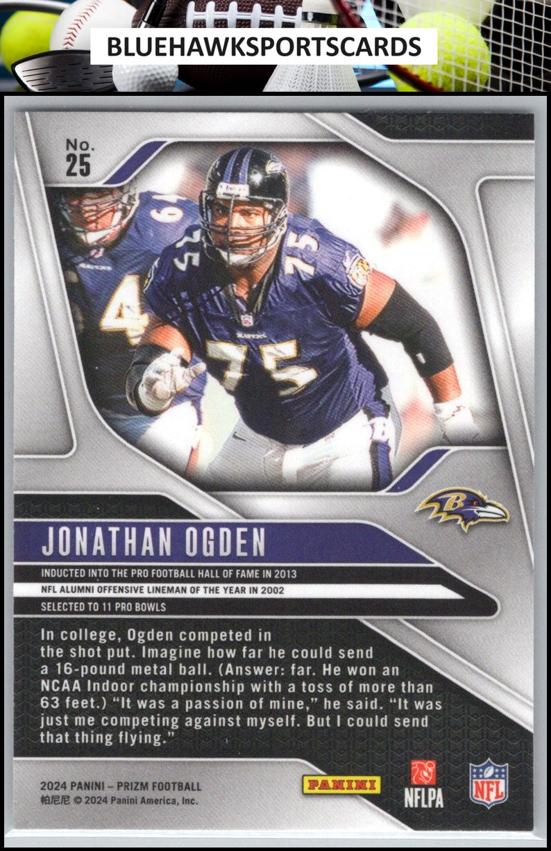 2024 Panini Prizm #25 Jonathan Ogden