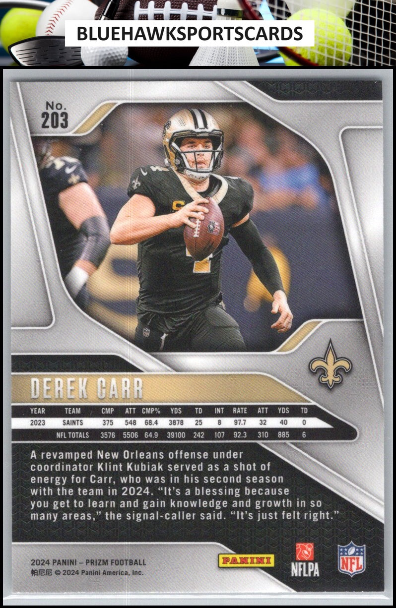 2024 Panini Prizm #203 Derek Carr