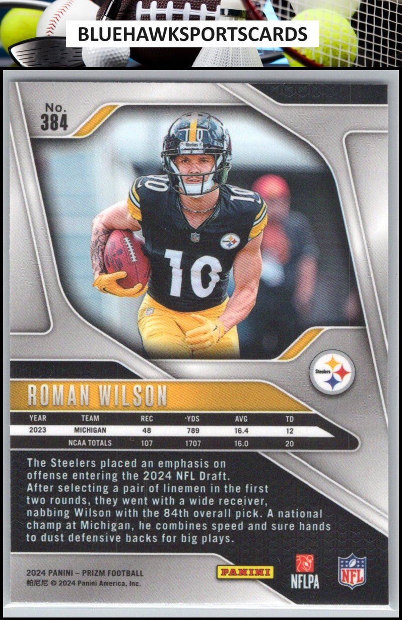 2024 Panini Prizm #384 Roman Wilson