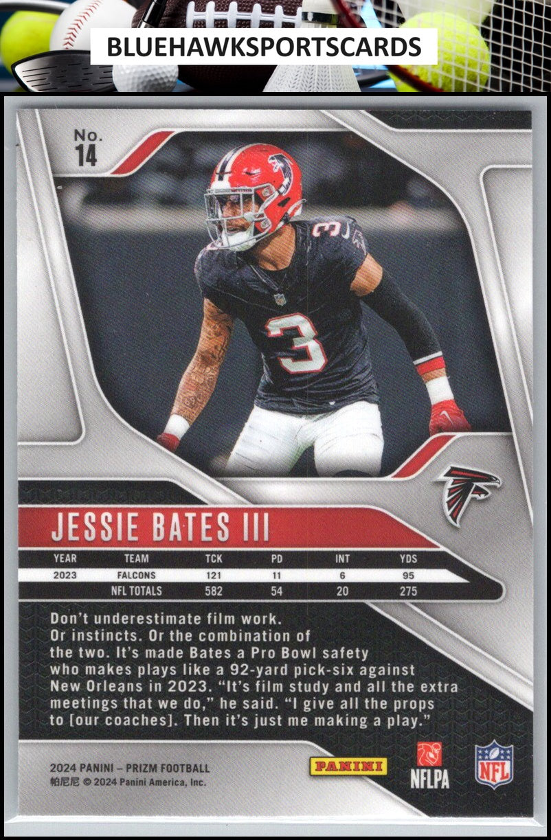 2024 Panini Prizm #14 Jessie Bates III