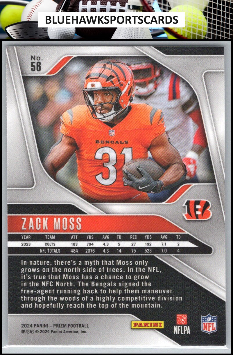 2024 Panini Prizm #56 Zack Moss