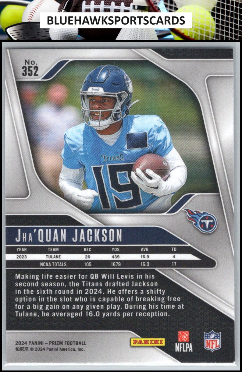 2024 Panini Prizm #352 Jha'Quan Jackson