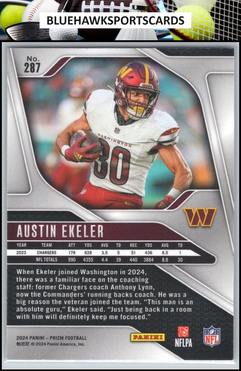 2024 Panini Prizm #287 Austin Ekeler