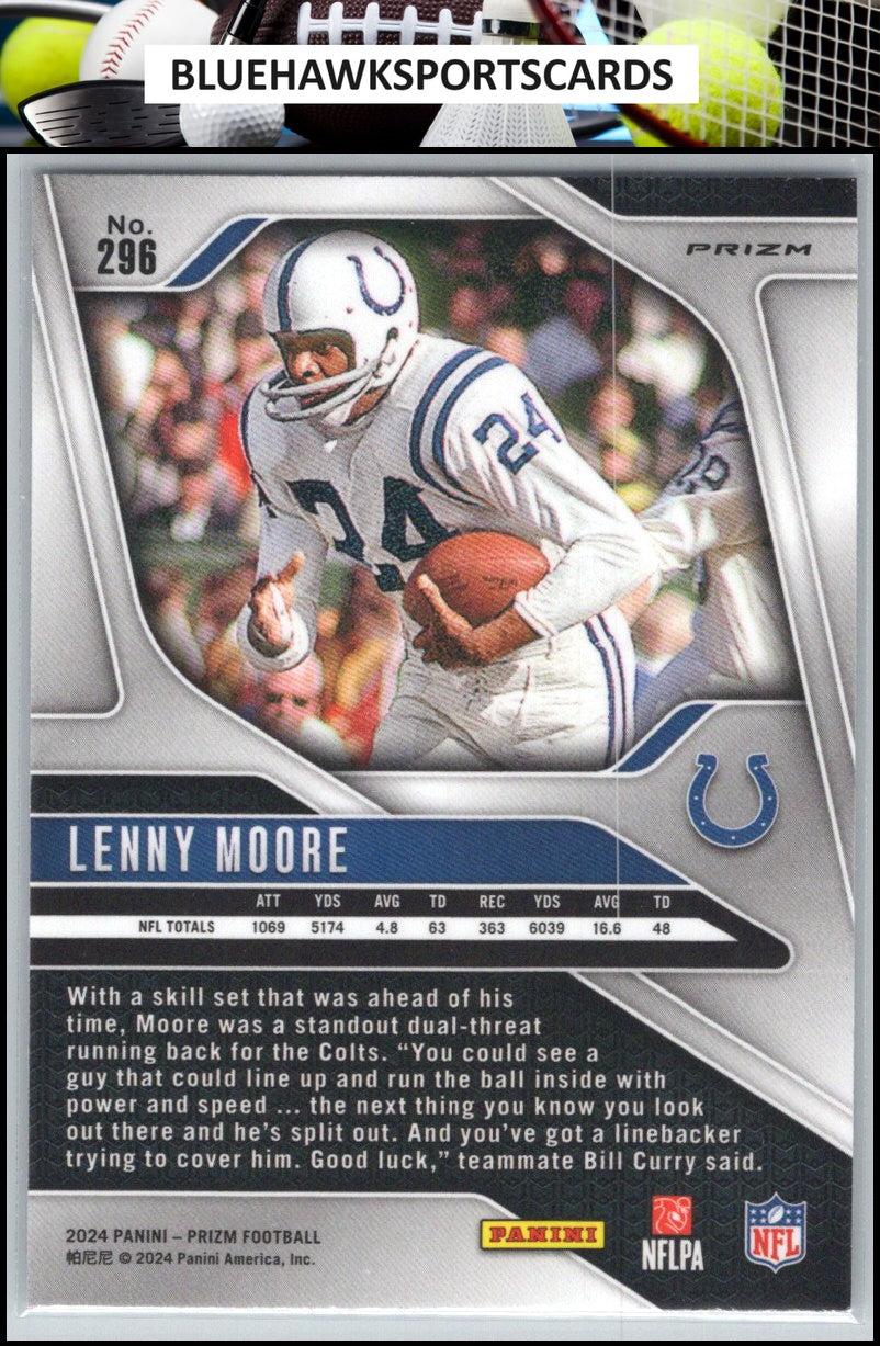2024 Panini Prizm #296 Lenny Moore Silver