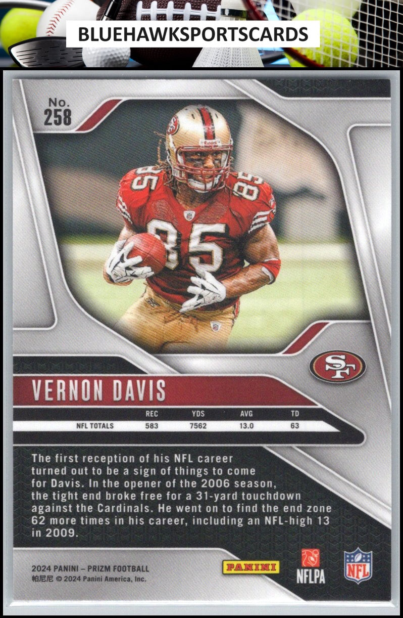 2024 Panini Prizm #258 Vernon Davis