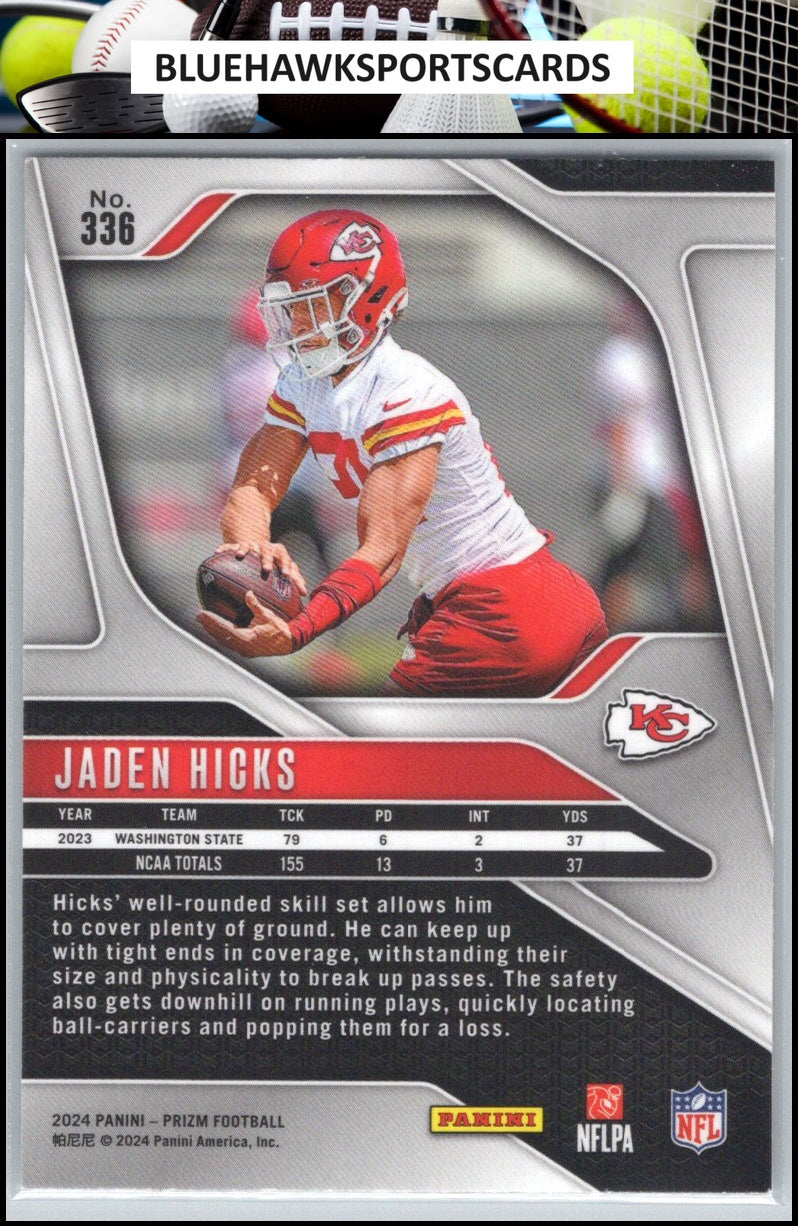 2024 Panini Prizm #336 Jaden Hicks