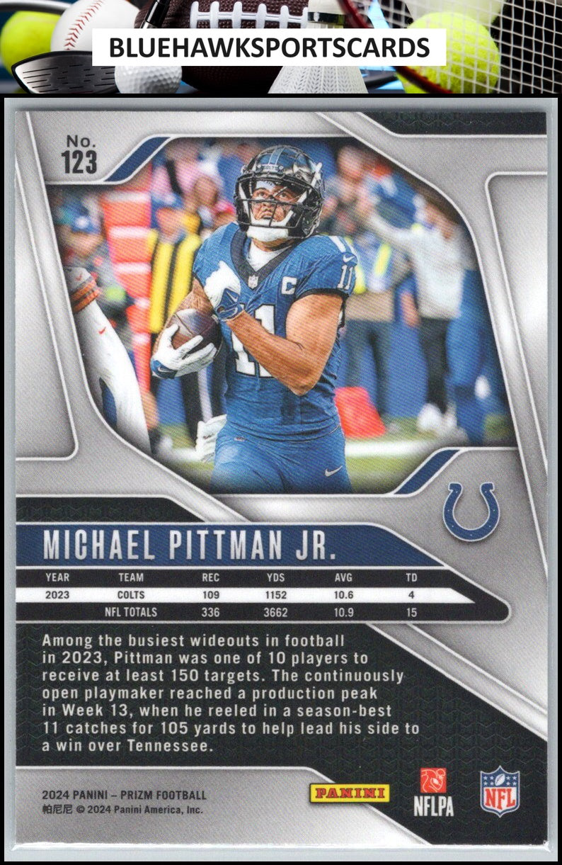 2024 Panini Prizm #123 Michael Pittman Jr.
