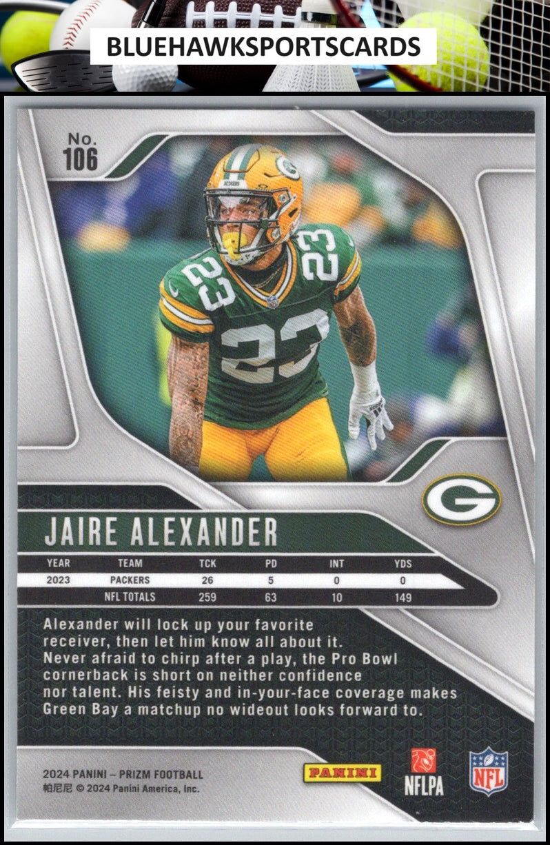 2024 Panini Prizm #106 Jaire Alexander