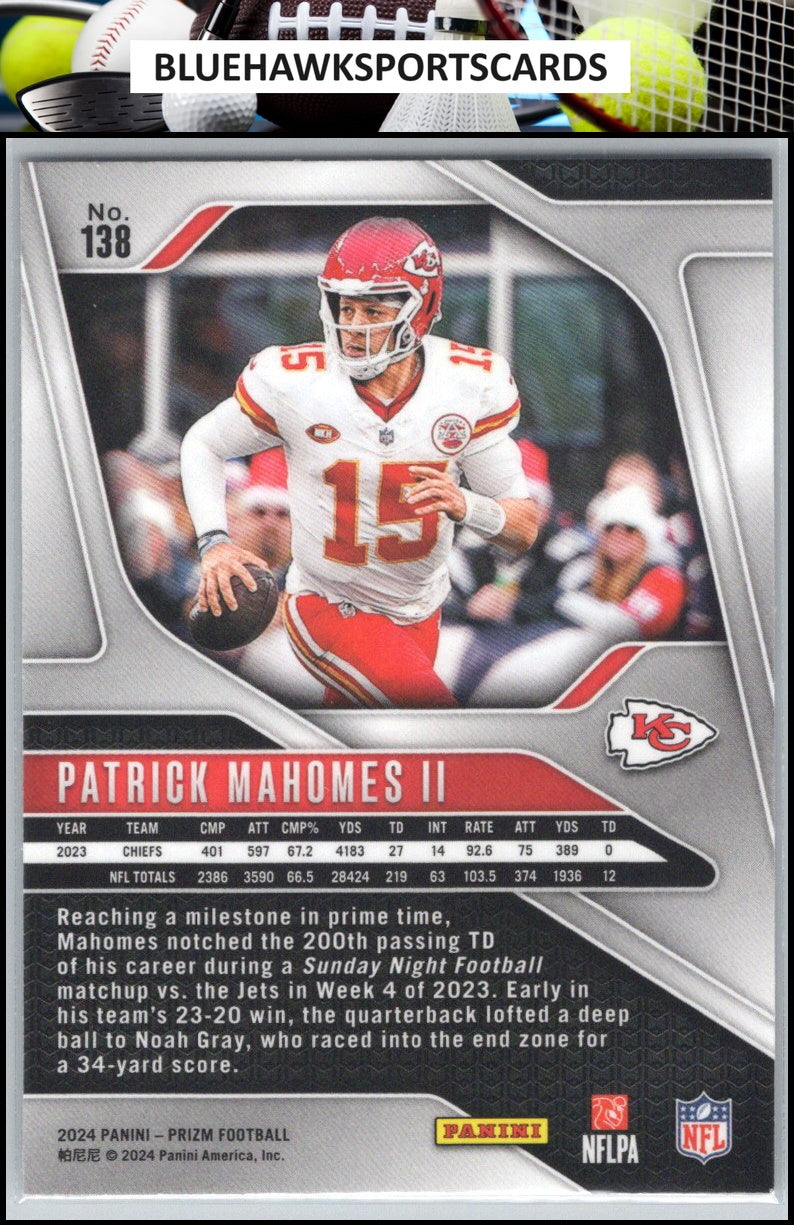 2024 Panini Prizm #138 Patrick Mahomes II