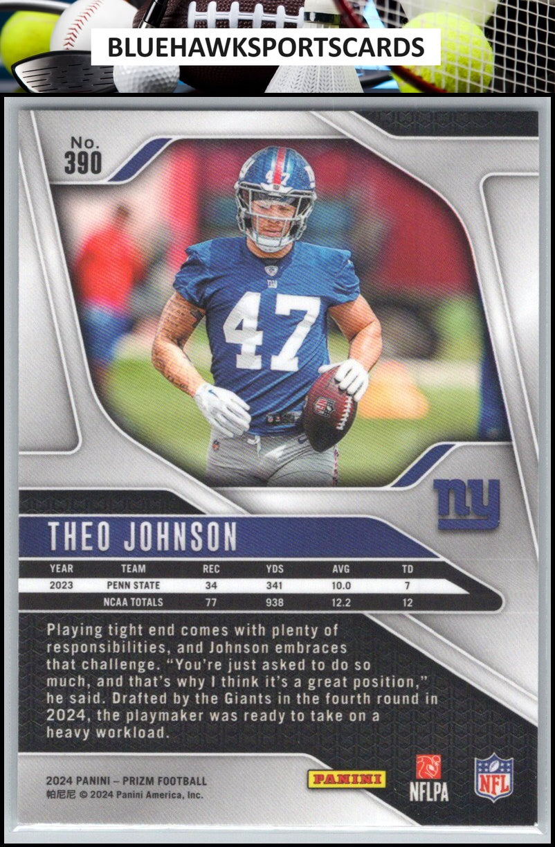 2024 Panini Prizm #390 Theo Johnson