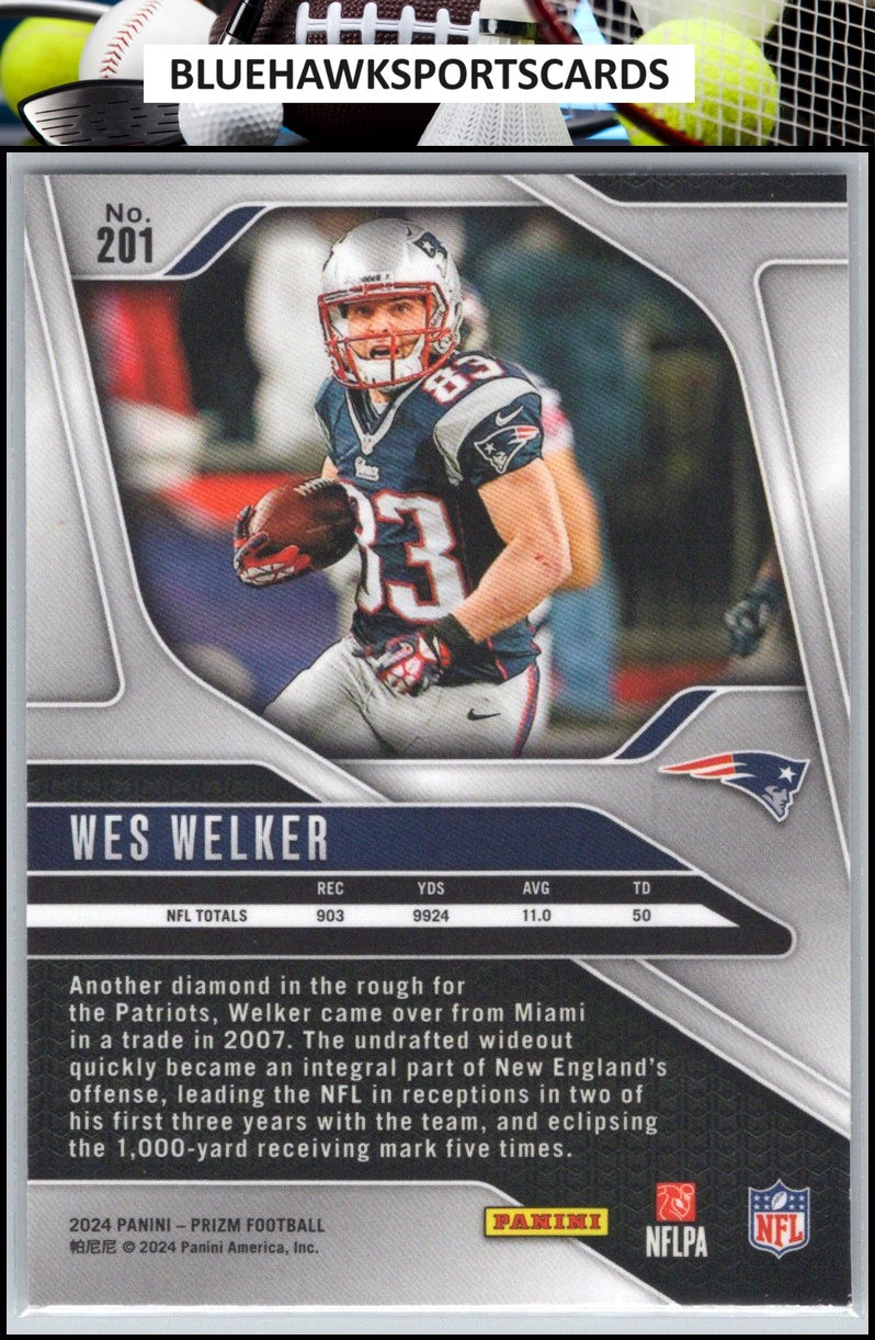 2024 Panini Prizm #201 Wes Welker