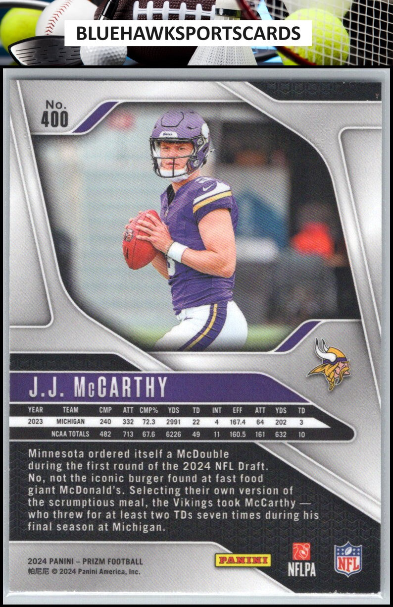 2024 Panini Prizm #400 J.J. McCarthy