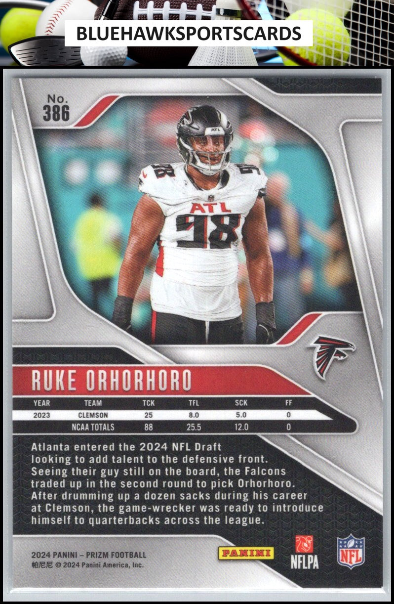 2024 Panini Prizm #386 Ruke Orhorhoro